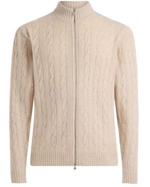 Etro Plain-Coloured Cashmere Cardigan - Natural