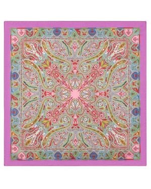Etro Silk Jacquard Pocket Square - Pink