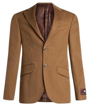 Etro Cashmere Blazer - Brown