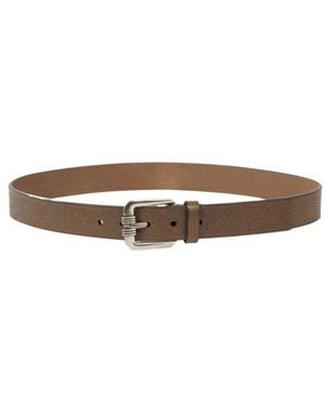 Etro Leather Belt With Engraved Motif - White