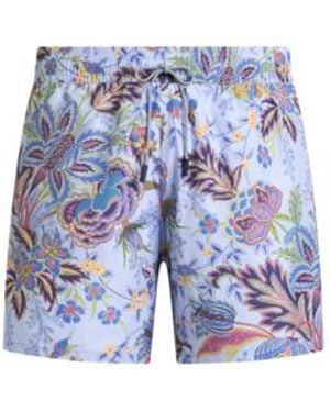Etro Costume Con Stampa Floreale Piazzata, Uomo, Taglia - Blu