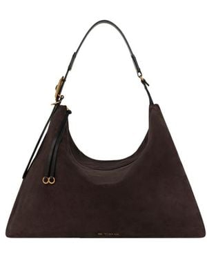 Etro Large Suede Rosette Bag - Black