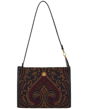 Etro Pouch Jacquard Con Motivo Paisley, Donna - Bianco