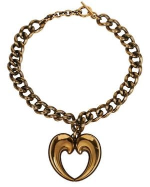 Etro Necklace With Paisley Heart - Metallic