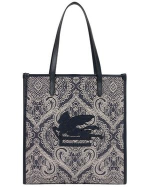 Etro Borsa Love Trotter Media - Blu