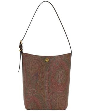 Etro Essential Medium Arnica Shoulder Bag - Brown