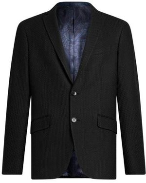 Etro Worked Weave Jersey Jacket - Black