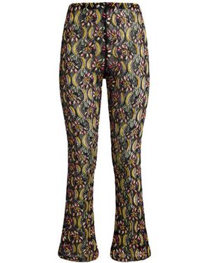 Etro Straight-Leg Lace Trousers With Bead And Sequin Embroidery - Black