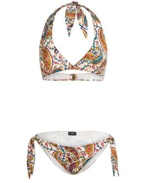 Etro Floral Paisley Bikini - Metallic