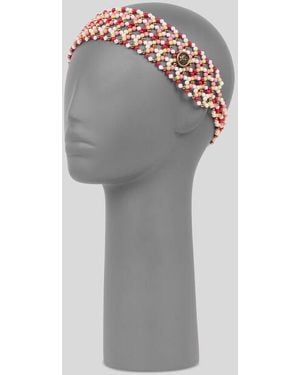 Etro Fascia Per Capelli Di Perline, Donna - Grigio