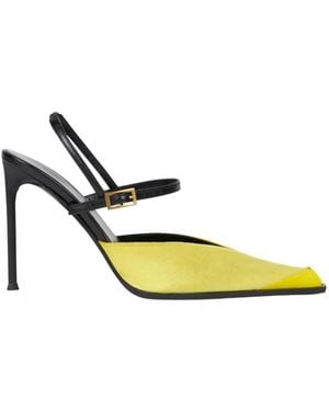 Etro Pumps Aus Leder Und Samt, Damen, Größe - Mettallic