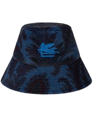 Etro Fischerhut Mit Foliageprint, Herren, Größe - Blau