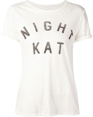 Current/Elliott Night Kat Print T-shirt - White
