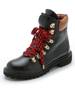 Joie Norfolk Leather Hiking Boots - Black