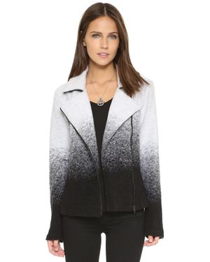 BB Dakota Bell Ombre Moto Jacket - Black