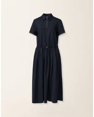 Fabiana Filippi Milano Stitch Jersey Dress - Blue