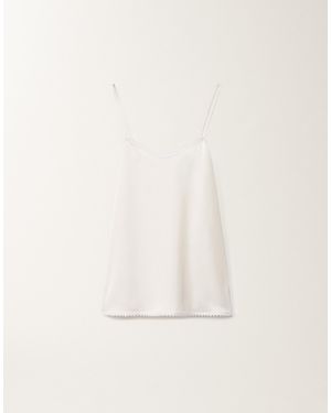 Fabiana Filippi Viscose Satin Lingerie Top - Natural