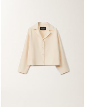 Fabiana Filippi Double Wool Jacket, Vanilla - Natural