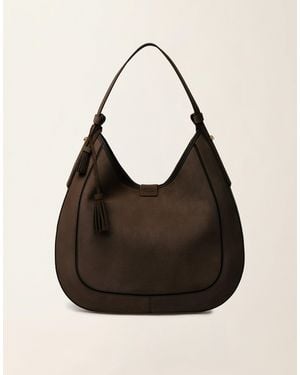 Fabiana Filippi Suede Hobo Bag - Black