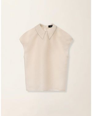 Fabiana Filippi Organza Top - Natural