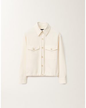 Fabiana Filippi Techno Tailoring Bomber Jacket, Butter - Natural