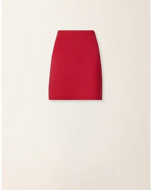 Fabiana Filippi Merino Wool Miniskirt - Red