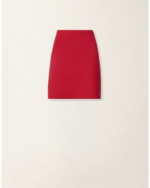 Fabiana Filippi Merino Wool Miniskirt - Red