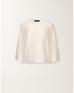 Fabiana Filippi Cotton And Linen Cape With Sequins - Natural