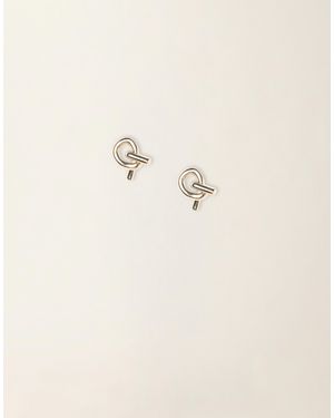 Fabiana Filippi Knot Detail Earrings - Natural
