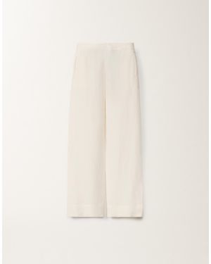 Fabiana Filippi Linen And Viscose Pants, Light Sand - Natural