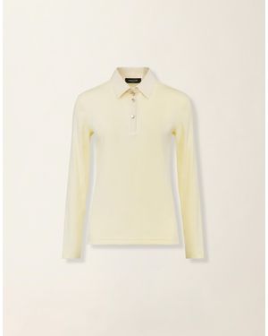 Fabiana Filippi Ribbed Cotton Jersey Long-Sleeved T-Shirt - Natural