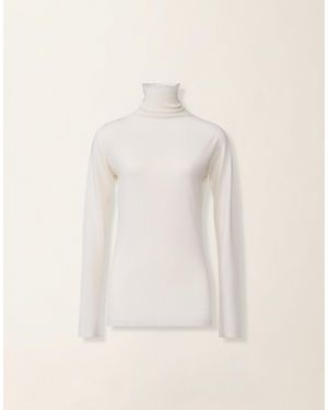 Fabiana Filippi Turtleneck Cashmere And Silk Sweater - Natural