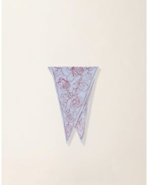 Fabiana Filippi Silk Twill Diamond Scarf, Light, And - Blue