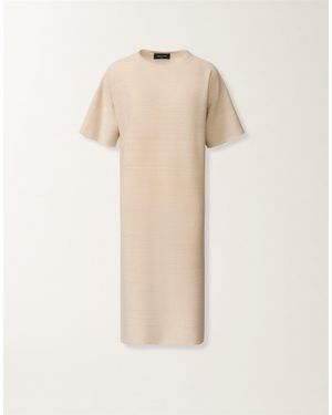 Fabiana Filippi Wool, Cotton, And Lurex Dress, Ivory - Natural