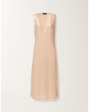 Fabiana Filippi Water-Effect Sequin Dress - White