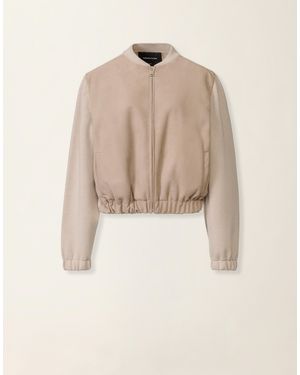 Fabiana Filippi Suede Bomber - Natural