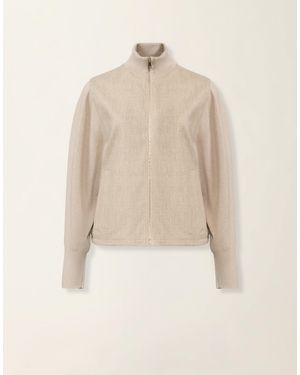 Fabiana Filippi Flannel Bomber Jacket - Natural