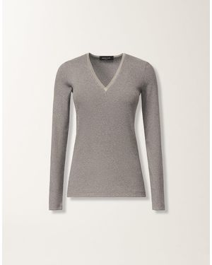 Fabiana Filippi Jersey T-Shirt, Rock - Grey