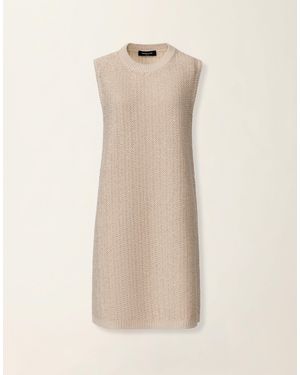 Fabiana Filippi Platinum And Sequin Dress - Natural
