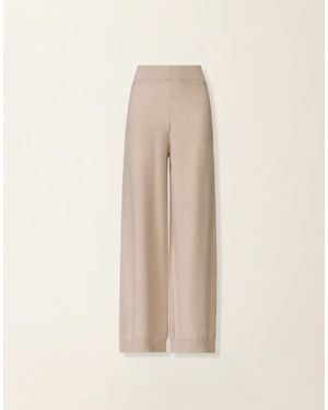 Fabiana Filippi Wool And Silk Trousers With Sequins - Natural