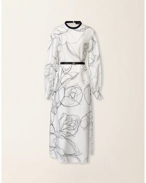 Fabiana Filippi Silk Twill Dress - White
