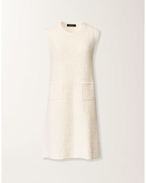 Fabiana Filippi Cotton Tweed Dress With Sequins - Natural