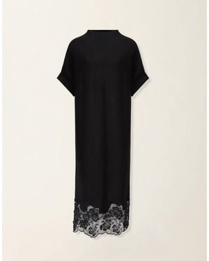 Fabiana Filippi Platinum Kimono Dress - Black