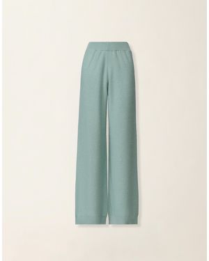 Fabiana Filippi Wool And Silk Trousers With Sequins - Green
