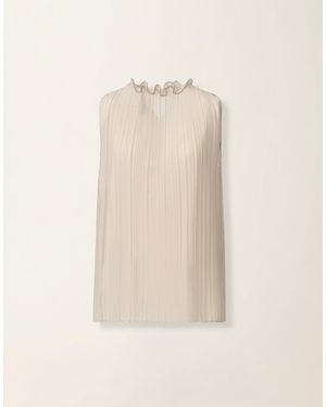 Fabiana Filippi Pleated Top - Natural
