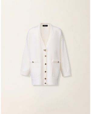 Fabiana Filippi Merino Wool Cardigan - Natural