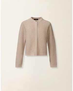 Fabiana Filippi Platinum Sequin Jacket - Natural