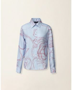 Fabiana Filippi Silk Twill Shirt - Blue