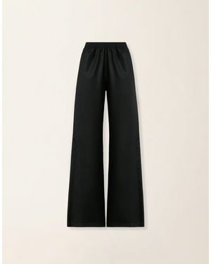 Fabiana Filippi Oversized Cargo Flannel Trousers - Black