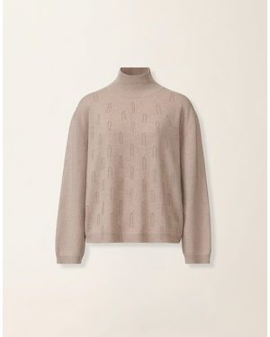 Fabiana Filippi Turtleneck Platinum Sweater - Natural
